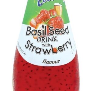 JUS Cool Strawberry Basil Seed Drink 290ML