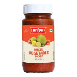 PRIYA Mixed Vegetable Pickle (Without Garlic) 300G