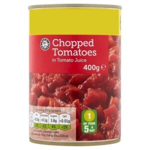 EURO SHOPPER CHOPPED TOMATOES IN TOMATO JUICE 400G