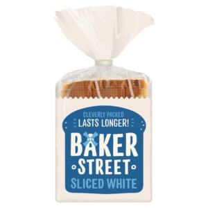 BAKER STREET SLICED WHITE BREAD 550G