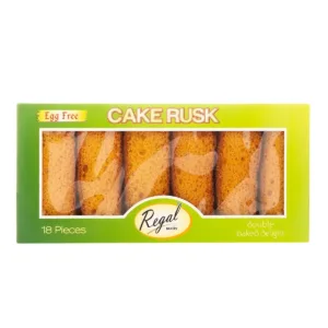 REGAL Egg Free Cake Rusk 18 Pieces