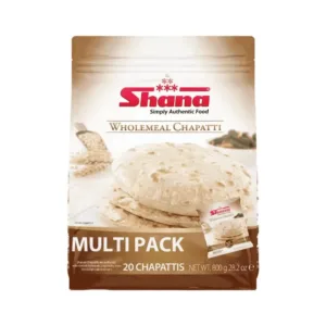 SHANA WHOLEMEAL CHAPATTI MULTIPACK(20 PIECES) 800G