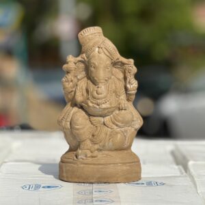 Ganesh Idol Clay Plain 12”