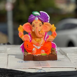 Ganesh Idol Clay Colour 10”